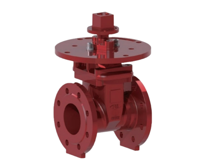 NSG NRS FF Flanged NRS fire protection type gate valve with supervisory switch FM approved Nordic Valves