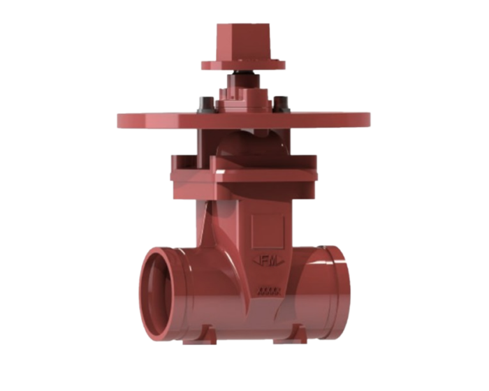 NSG NRS GG Grooved NRS fire protection type gate valve with supervisory switch FM approved Nordic Valves